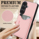 For Samsung Galaxy S24+ 5G Retro Vegan Leather Magnetic Card Holder Back Phone Case(Pink)