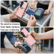 For Samsung Galaxy S23 5G Retro Vegan Leather Magnetic Card Holder Back Phone Case(Pink)