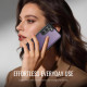 For Samsung Galaxy S23 5G CaseMe C69 Series Magnetic Vegan Leather Back Phone Case(Purple)
