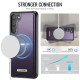 For Samsung Galaxy S23+ 5G CaseMe C69 Series Magnetic Vegan Leather Back Phone Case(Purple)