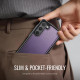 For Samsung Galaxy S23+ 5G CaseMe C69 Series Magnetic Vegan Leather Back Phone Case(Purple)