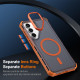 For Samsung Galaxy S23+ 5G Skin Feel Semi-transparent Frosted Magnetic Four-Corner Shockproof Phone Case(Red)
