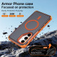 For Samsung Galaxy S24+ 5G Skin Feel Semi-transparent Frosted Magnetic Four-Corner Shockproof Phone Case(Red)