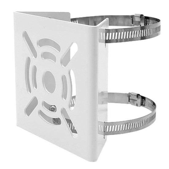 CCTV Pole Mount Stand Camera with Clamp Metal