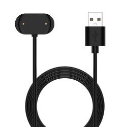 For Amazfit T-Rex 2 Magnetic Cradle Charger USB Charging Cable  Lenght: 1m(Black)