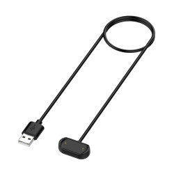 For Amazfit T-Rex 2 Magnetic Cradle Charger USB Charging Cable  Lenght: 1m(Black)
