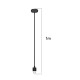 For Amazfit T-Rex 2 Magnetic Cradle Charger USB Charging Cable  Lenght: 1m(Black)