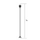 For Amazfit X Curved Screen Watch USB Magnetic Charging Cable  Length: 1m(Black)