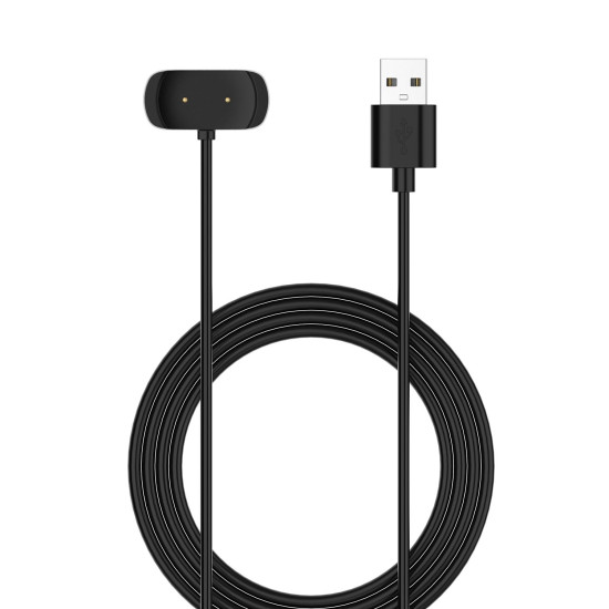 For Amazfit Bip 5 Unity A2324 Smart Watch Magnetic Charging Cable  Length: 1m(Black)