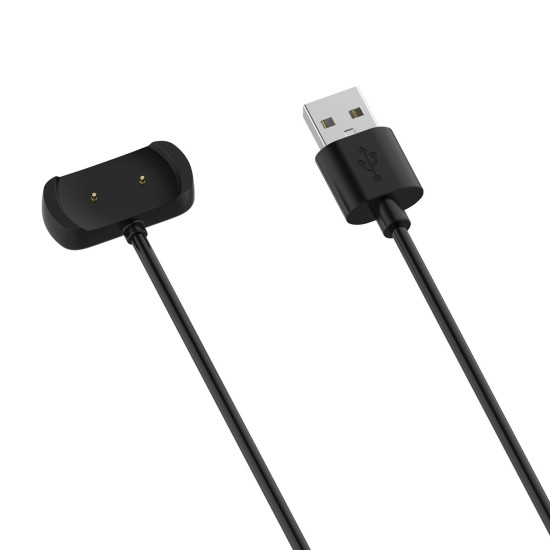 For Amazfit Bip 5 Unity A2324 Smart Watch Magnetic Charging Cable  Length: 1m(Black)