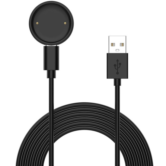 For Amazfit Bip 6 / Active 2 USB-C / Type-C Interface Adapter Split Smart Watch Charging Cable Set  Length: 1m(Black)