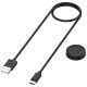 For Amazfit Bip 6 / Active 2 USB-C / Type-C Interface Adapter Split Smart Watch Charging Cable Set  Length: 1m(Black)