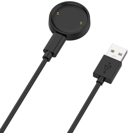For Amazfit Bip 6 / Active 2 USB-C / Type-C Interface Adapter Split Smart Watch Charging Cable Set  Length: 1m(Black)