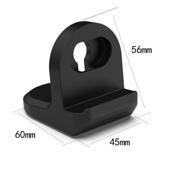 For Amazfit pop Smartwatch Silicone Charging Bracket(Black)