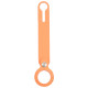 Anti-scratch Polyurethane Case Cover with Hang Loop for AirTag 2nd Gen / AirTag 1st Gen(Orange)