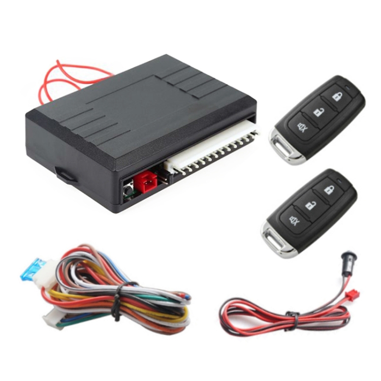 3pcs Set Car Central Control Lock Keyless Entry Remote Control Switch Lock With Open Trunk