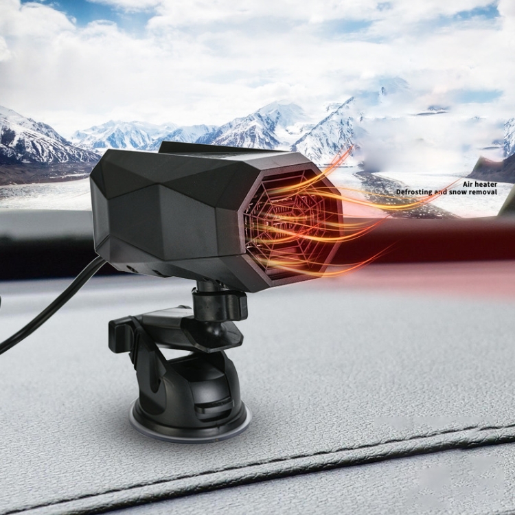 12V Convenient Car Heater Defrosting Snow Defogger(Black)