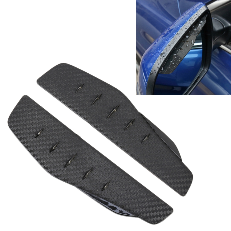 1 Pair 3R-2156 Universal Car Rearview Mirror Rain Blades Mirror Eyebrow Rain Cover (Black)