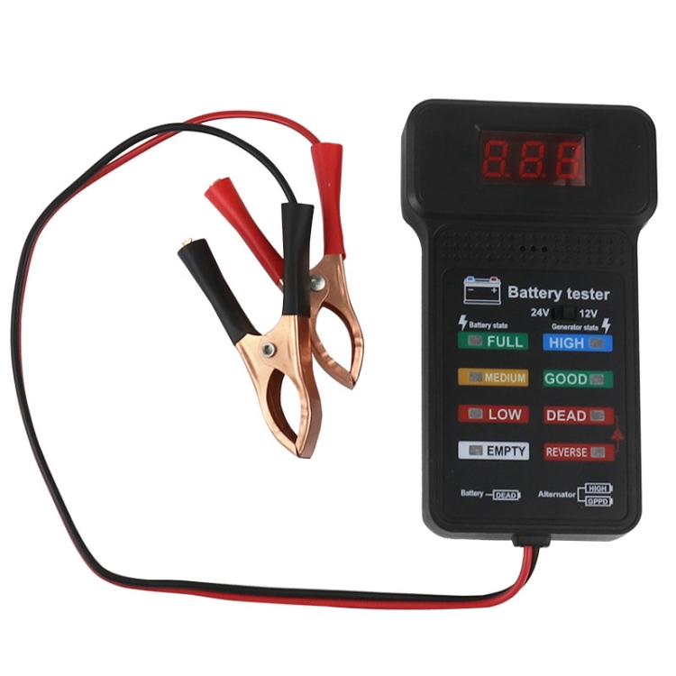1224V Battery Tester Car Battery Checker Electricity Capacity Tester