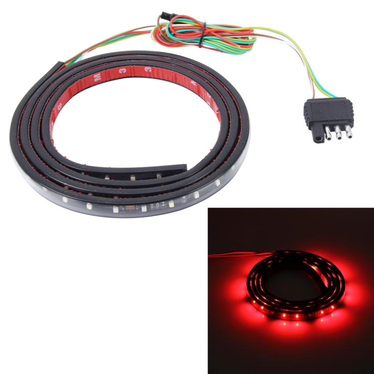1 5m Pickup Truck 5W White DRL Light Red Brake Light with 80 SMD 2835 LED Lamps DC 12 24V