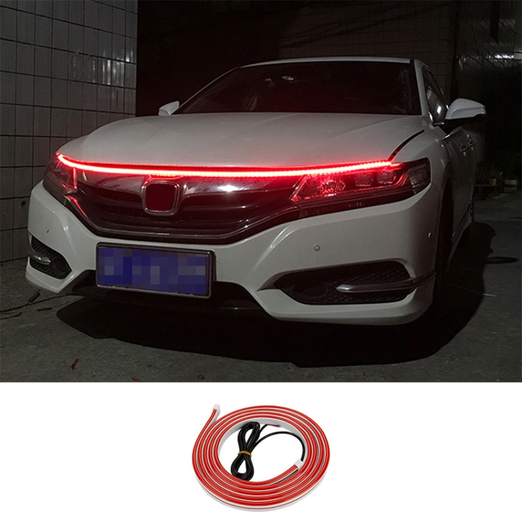 1 8m Car Daytime Running Super Bright Decorative LED Atmosphere Light Red Light