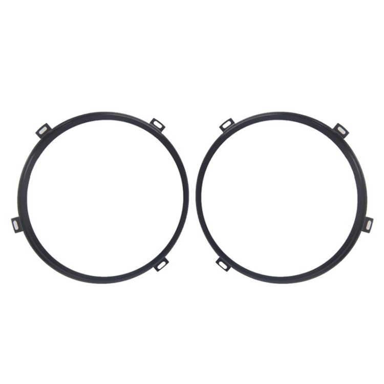 1 Pair 7 inch Headlight Metal Outside Bracket for Jeep Wrangler JK 2007 2017