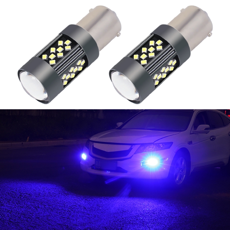 1 Pair 1156 12V 7W Strobe Car LED Fog Light Blue Light