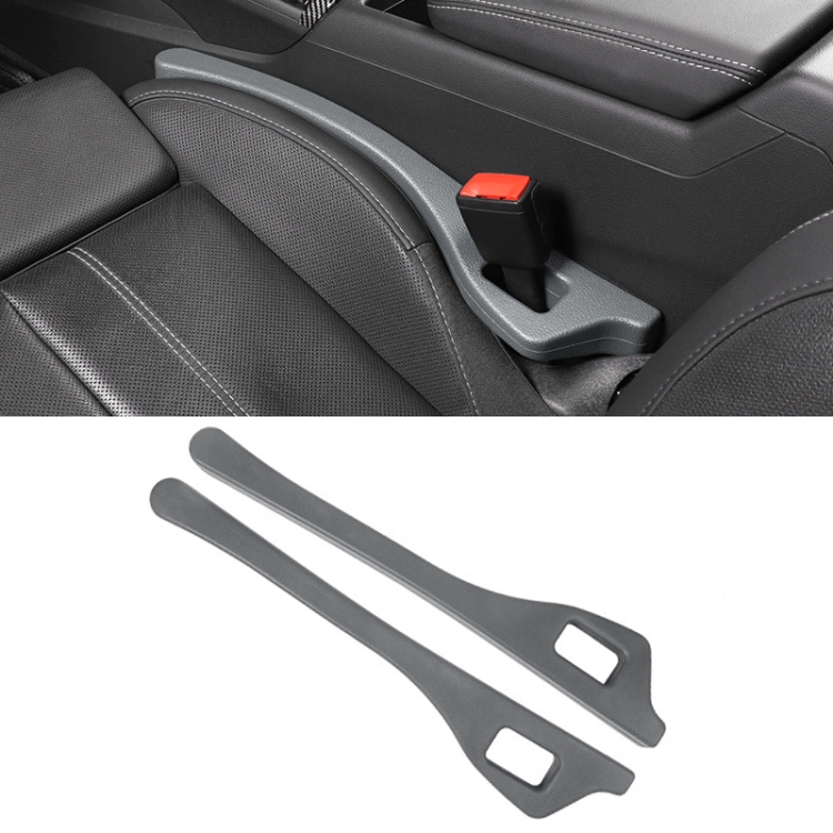 1 Pair Car Seat Gap Bar Car Interior Armrest Box Gap Leak-proof Filler (Grey)