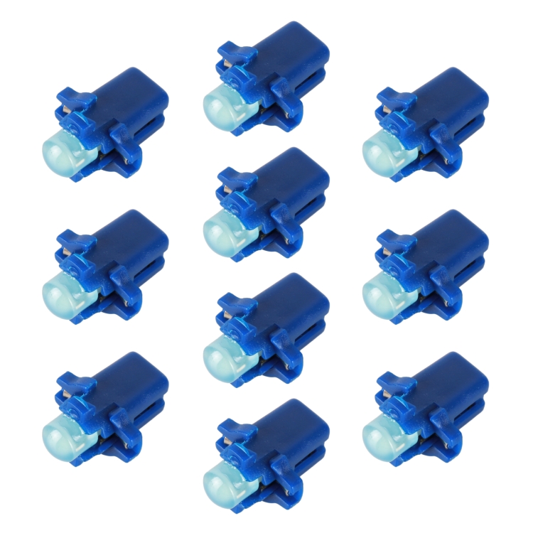 10 PCS B8 3 0 2W DC12V Wedge Instrument Panel COB LED Light Dashboard Gauge Cluster Indicator Lamp Bulb Blue Light