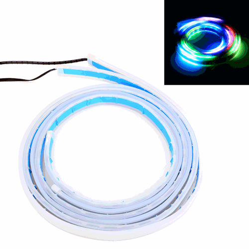 1 5m Car Auto Universal Colorful Door Edge Light with SMD 5050 Lamps Decorative Lamp DC12V 17W Cable Length 2m