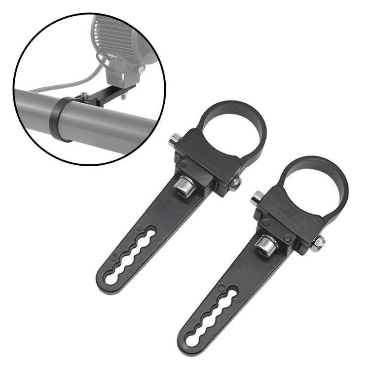 1.5 inches 1 Pair UTV Car Motocross Bumper Spotlight Tube Clip Light Bar Bracket