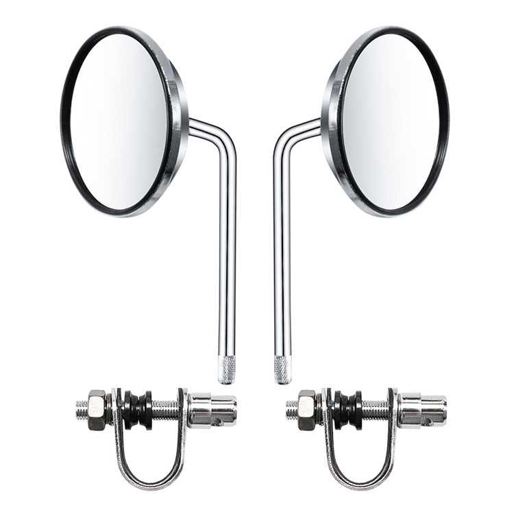 1 Pair HP-J007 Motorcycle Modified Caliper Rearview Mirror(Silver)