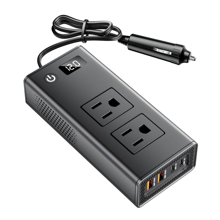 12v cigarette lighter inverter DC12V 200W Fast Charging QC3 0 PD Car Cigarette Lighter Portable Inverter  110V US Plug`
