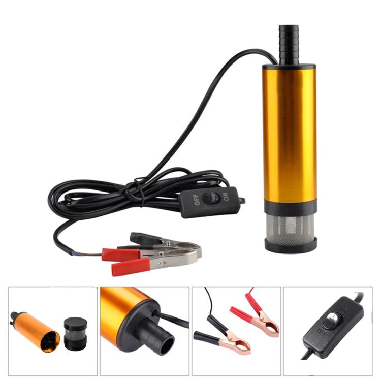 12V Car Electric DC Fuel Pump Submersible Pump, 38mm Built-in Filter Version