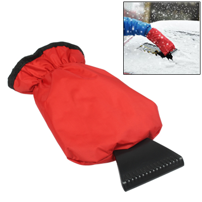 Automobile Supplies Car Snow / Ice Shovel with Protective Sleeve for Cold Winter(Red)
