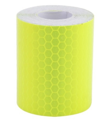 Car Motorcycles Reflective Material Tape Sticker Safety Warning Tape Reflective Film(Yellow)