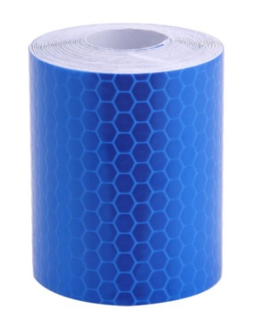 Car Motorcycles Reflective Material Tape Sticker Safety Warning Tape Reflective Film(Blue)