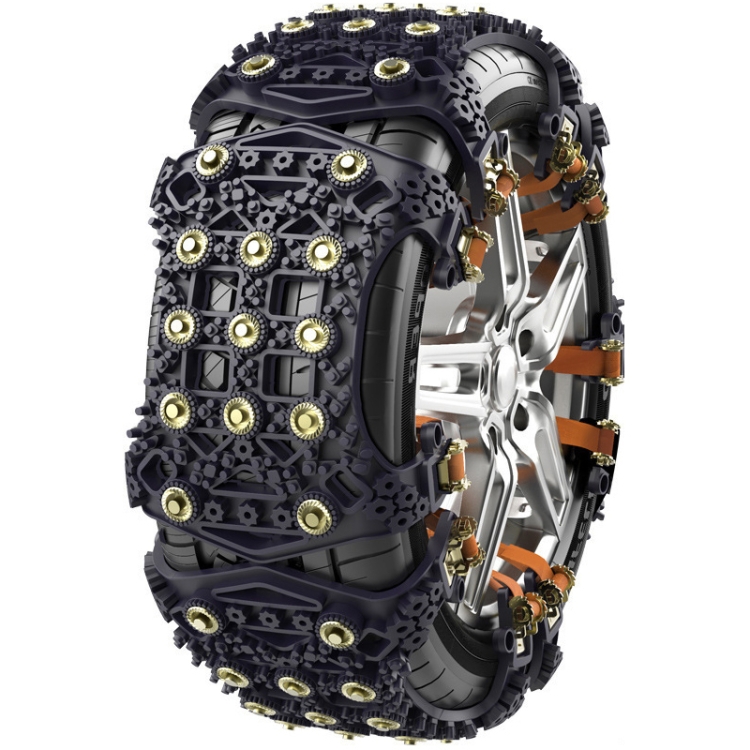 175~265cm Snow Emergency Snow Chains For Car SUV General Tires(Black 8764B)