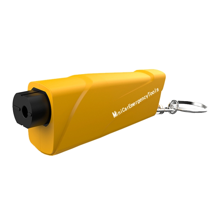 Car Safety Hammer Escapes Trapped Window Broken Device(Yellow)