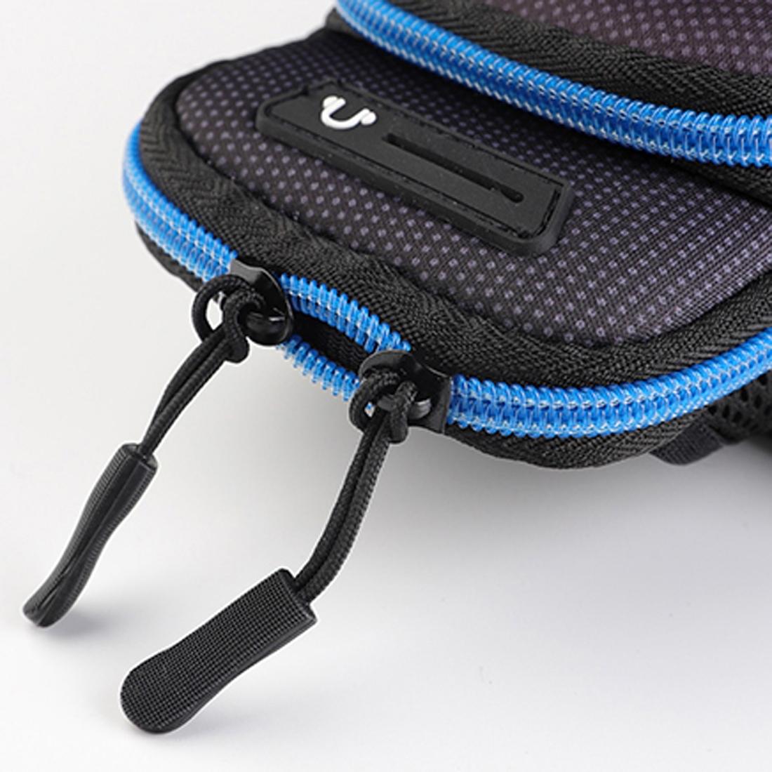 Multi-functional Universal Double Layer Zipper Sport Arm Case Phone Bag with Earphone Hole for 6.6 Inch or Below Smartphones(Green)