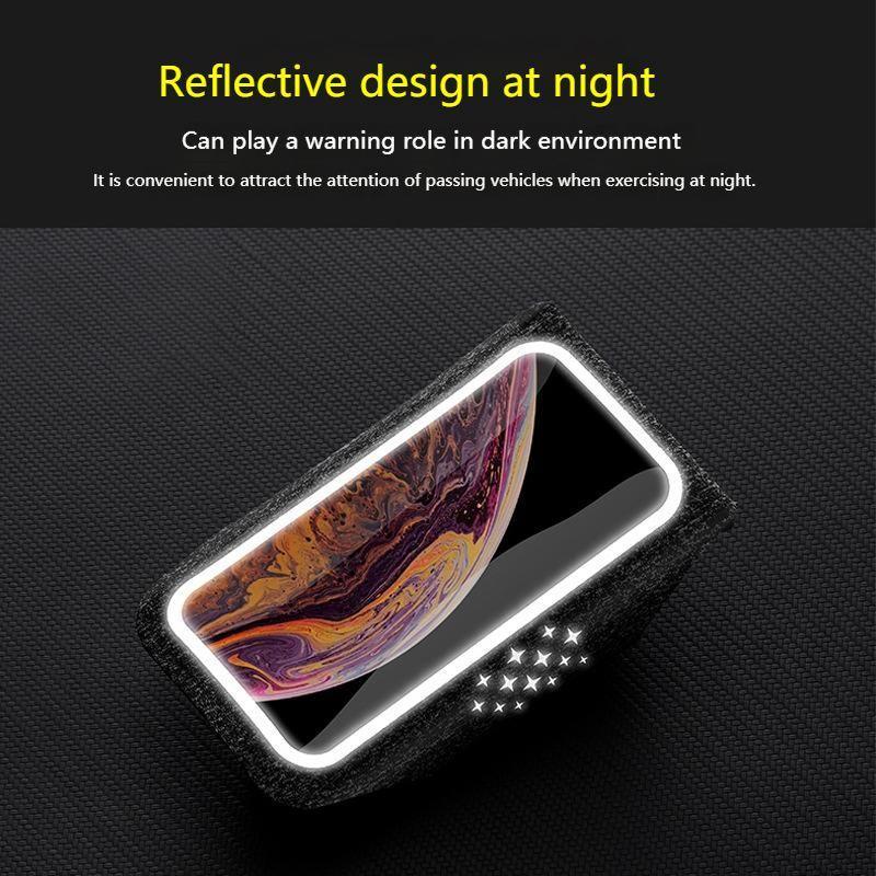 ZQK Touchscreen Armband for Running Phone Holder Breathable & Stretchable for Secure Fit  Size: Large Fluorescent