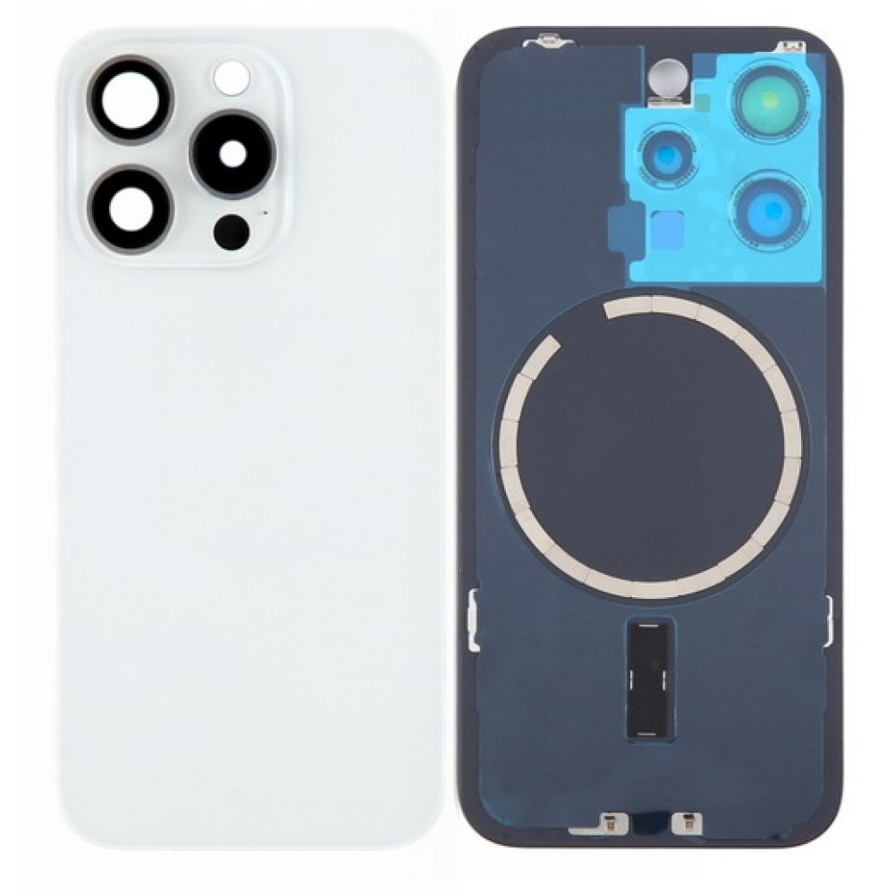 Apple iPhone 15 Pro Battery Door White ORIGINAL