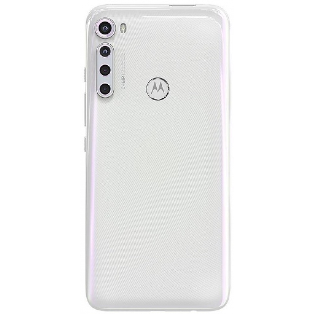 Motorola One Fusion Plus Rear Housing Panel Battery Door Moonlight White