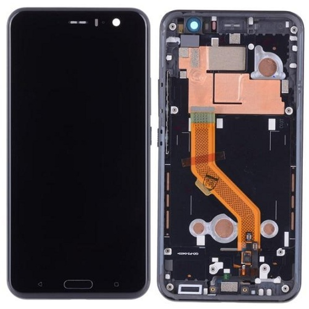 HTC U11 LCD Screen With Front Housing Black