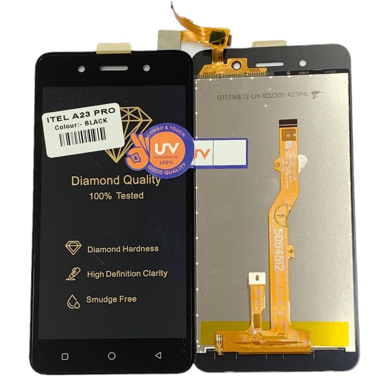LCD WITH TOUCH SCREEN FOR ITEL A23 PRO DISPLAY GLASS COMBO FOLDER