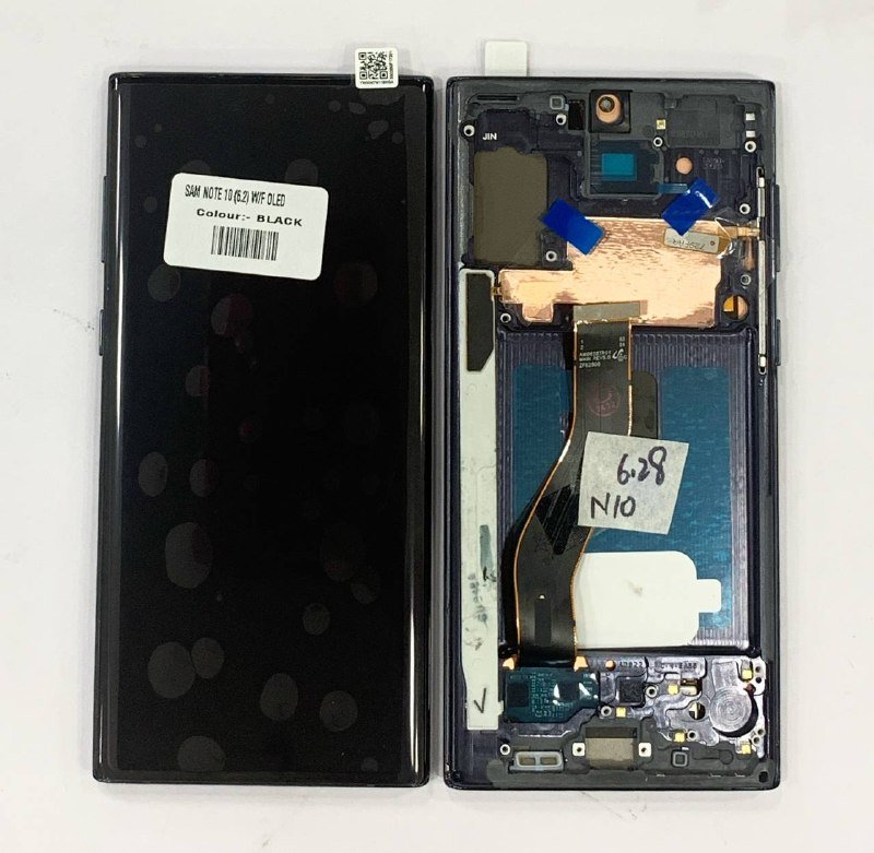 LCD WITH TOUCH SCREEN FOR SAMSUNG NOTE 10 WITHFRAME (6.2) OLED DISPLAY GLASS COMBO FOLDER