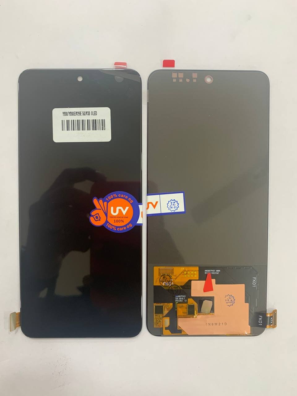 LCD WITH TOUCH SCREEN FOR VIVO V3 LITE (4G) OLED DIPLAY DISPLAY GLASS COMBO FOLDER