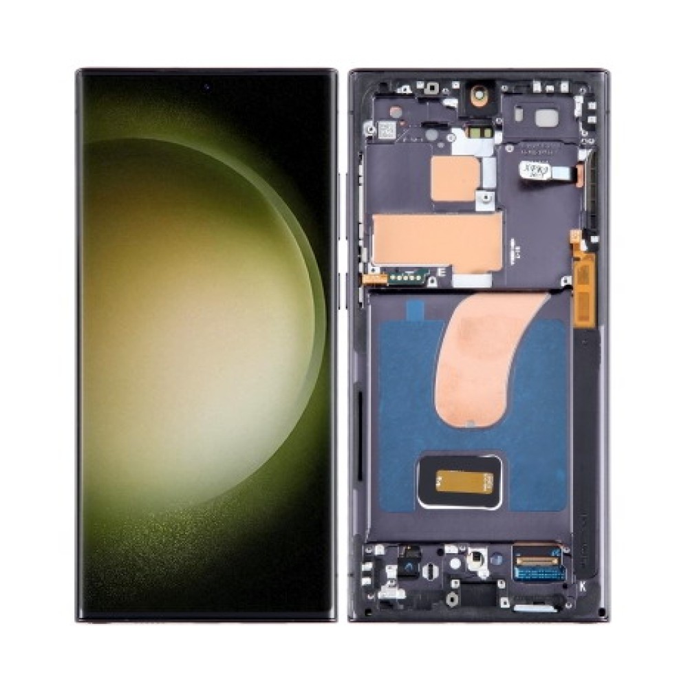 Samsung Galaxy S23 Ultra LCD Screen With Frame - Black