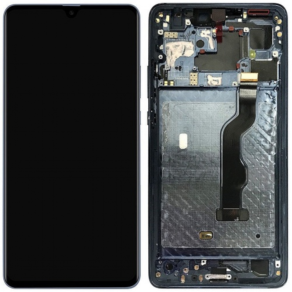 Huawei Mate 20 X LCD Screen With Frame - Silver