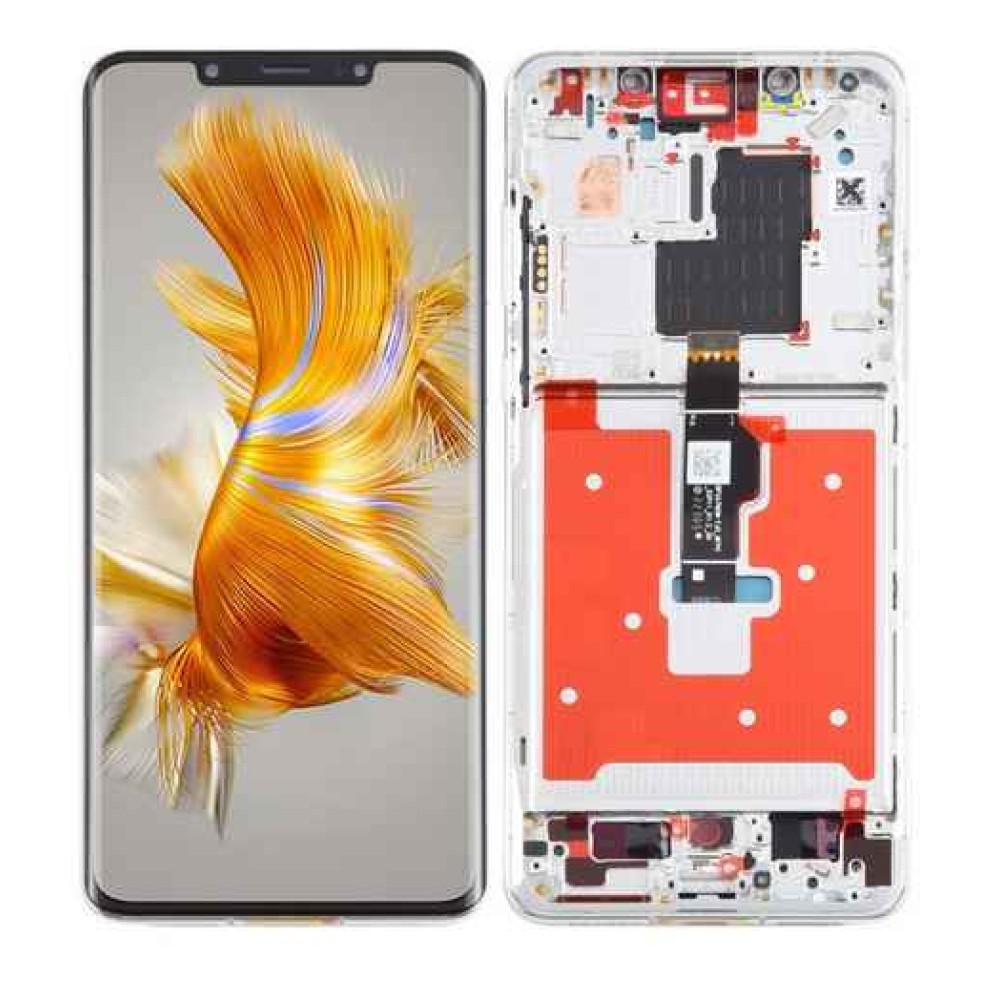 Huawei Mate 50 Pro LCD Screen With Frame - Silver